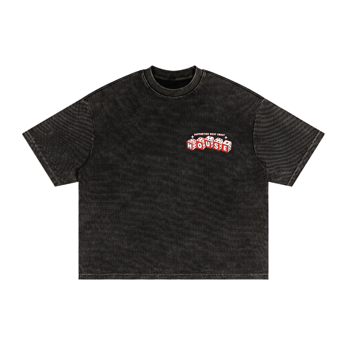 WCR HOUSE Waffle Washed Boxy T-Shirt