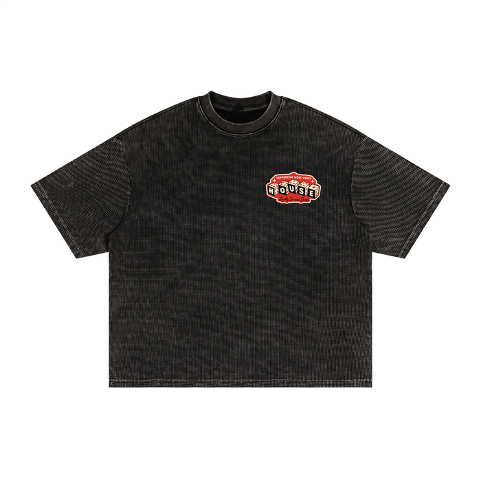 WCR HOUSE Waffle Washed Boxy T-Shirt