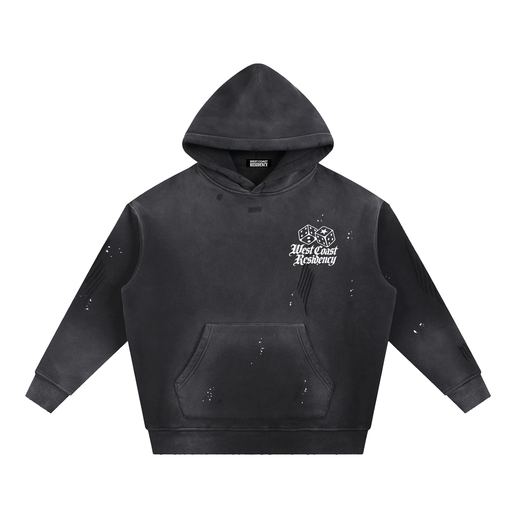WCR DICE Frayed Fleece Hoodie