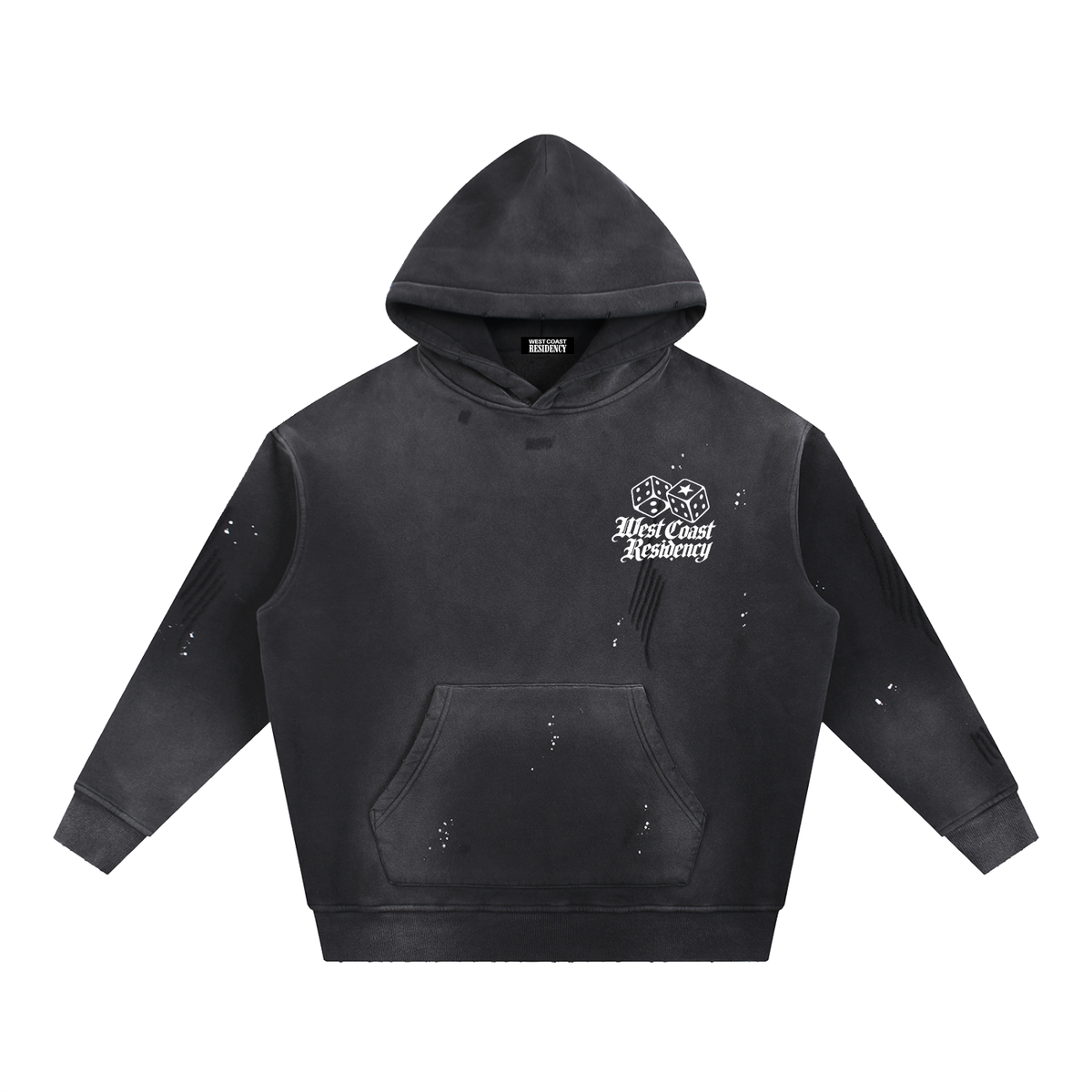 WCR DICE Frayed Fleece Hoodie