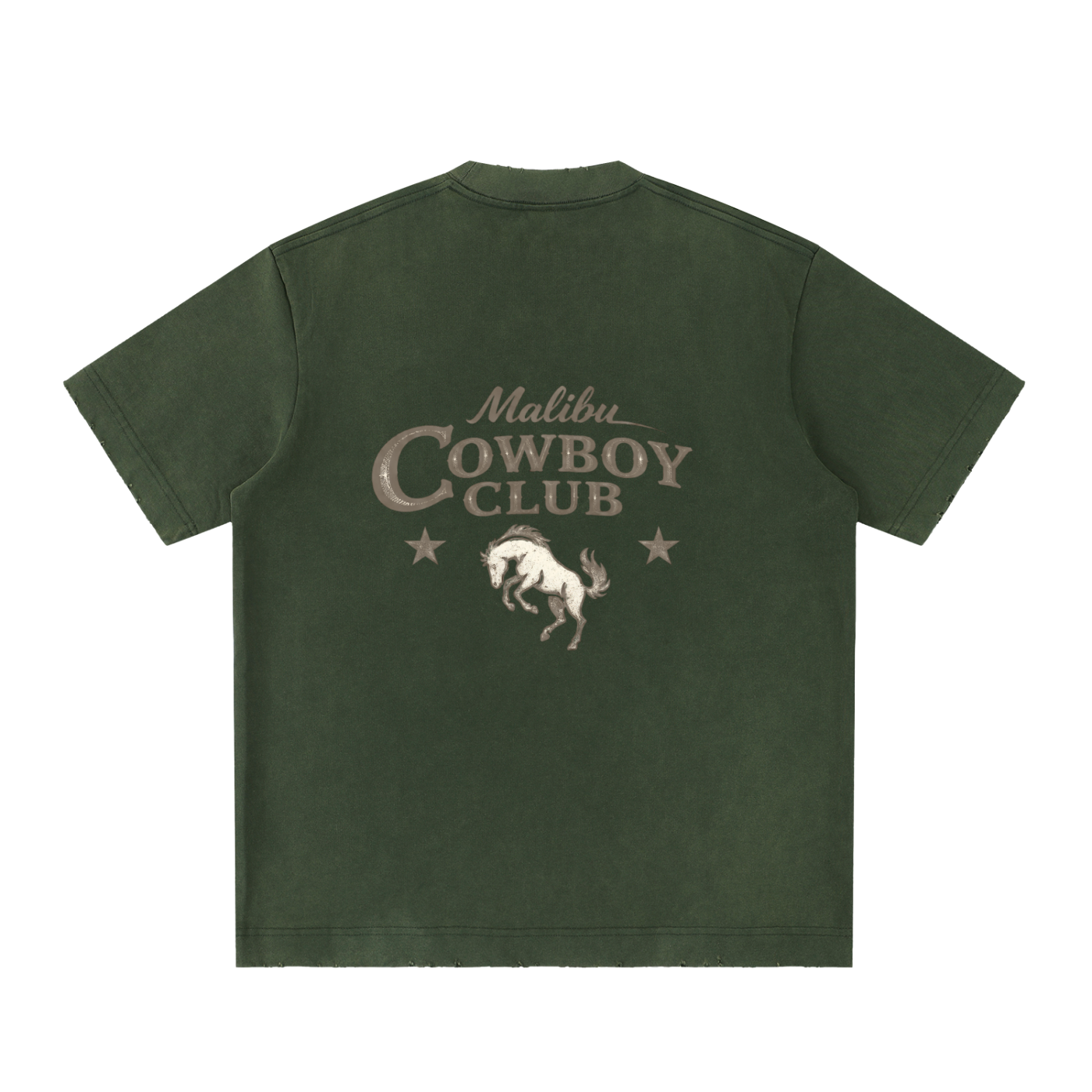 "Malibu Cowboy Club" Vintage Washed T-Shirt
