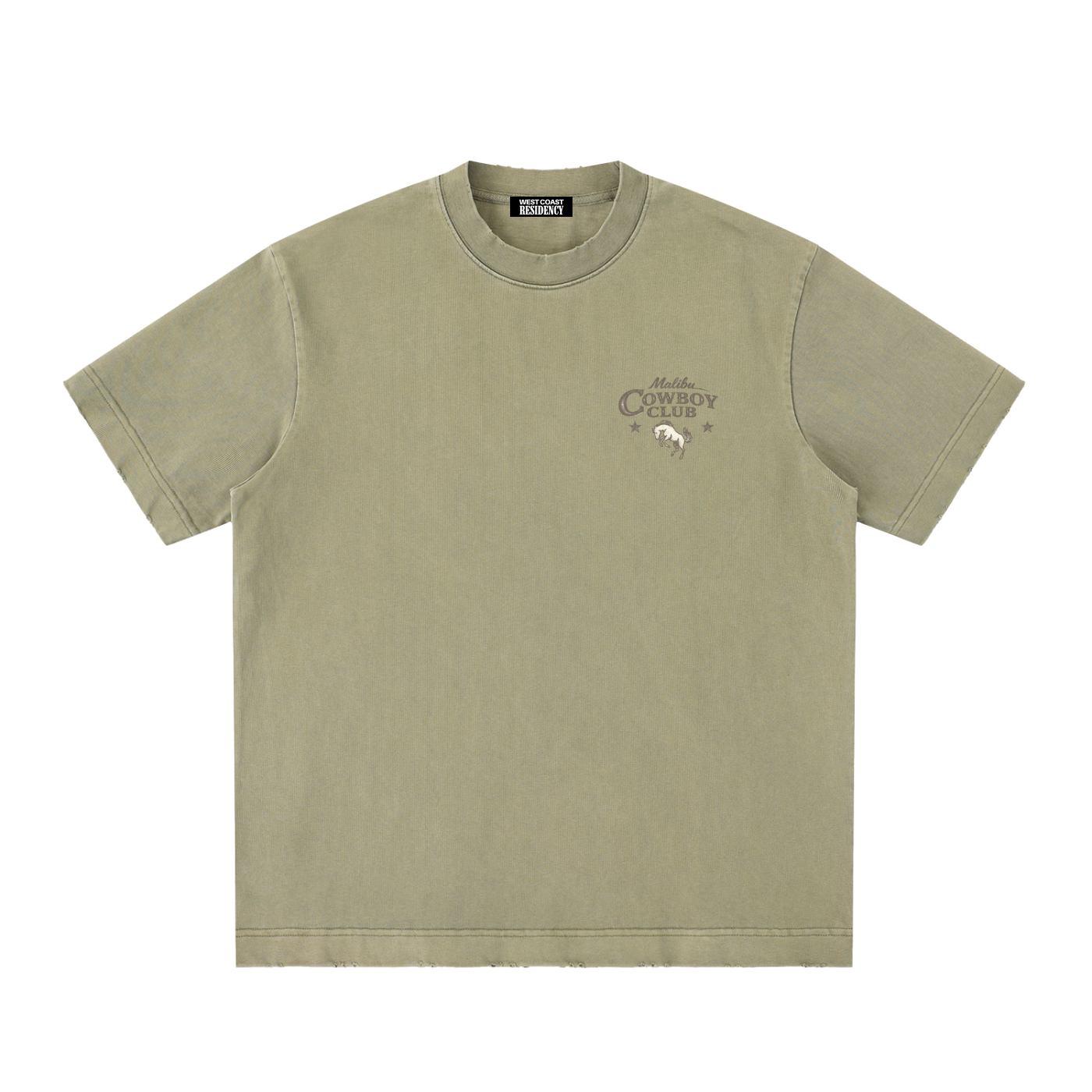 "Malibu Cowboy Club" Vintage Washed T-Shirt