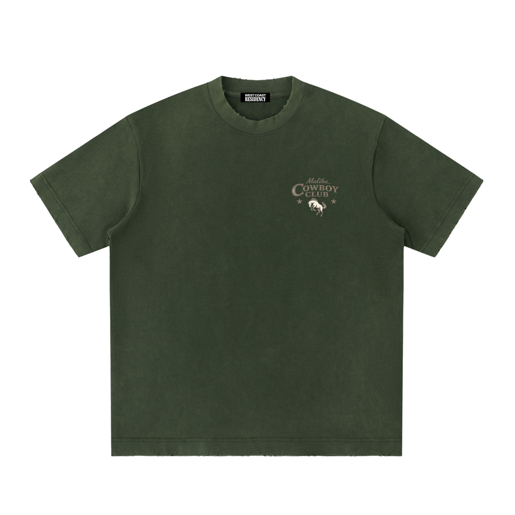 "Malibu Cowboy Club" Vintage Washed T-Shirt