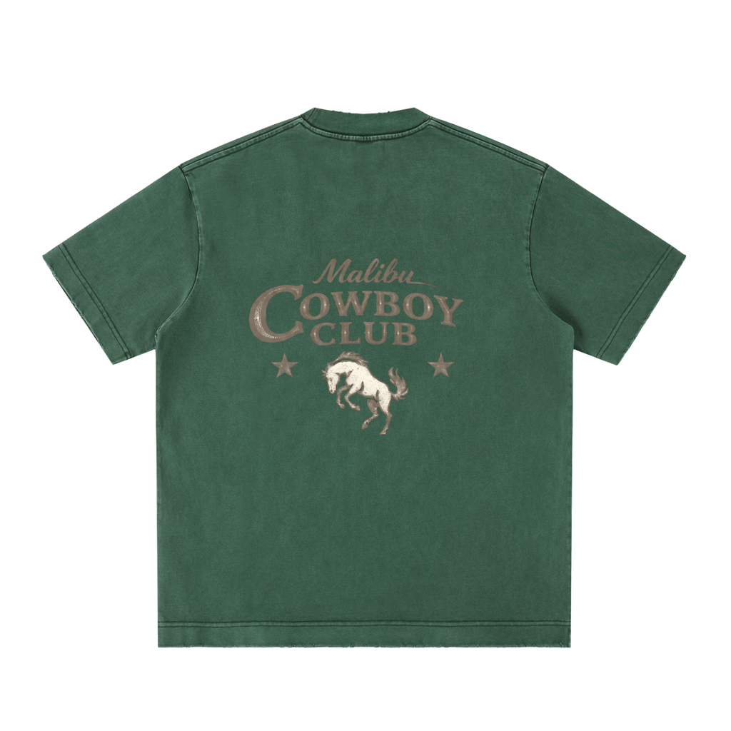 "Malibu Cowboy Club" Vintage Washed T-Shirt