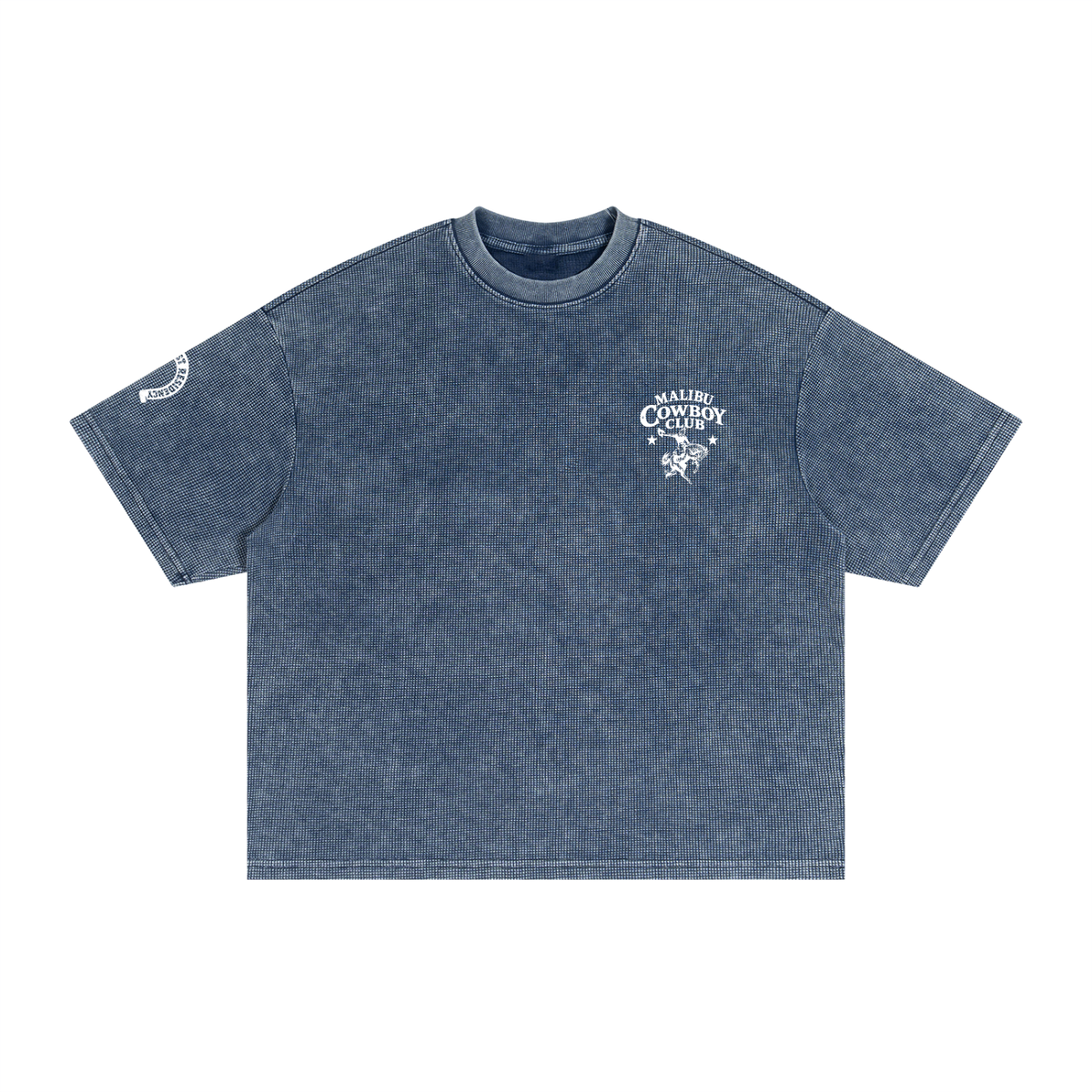 MALIBU COWBOY CLUB Waffle Boxy T-Shirt