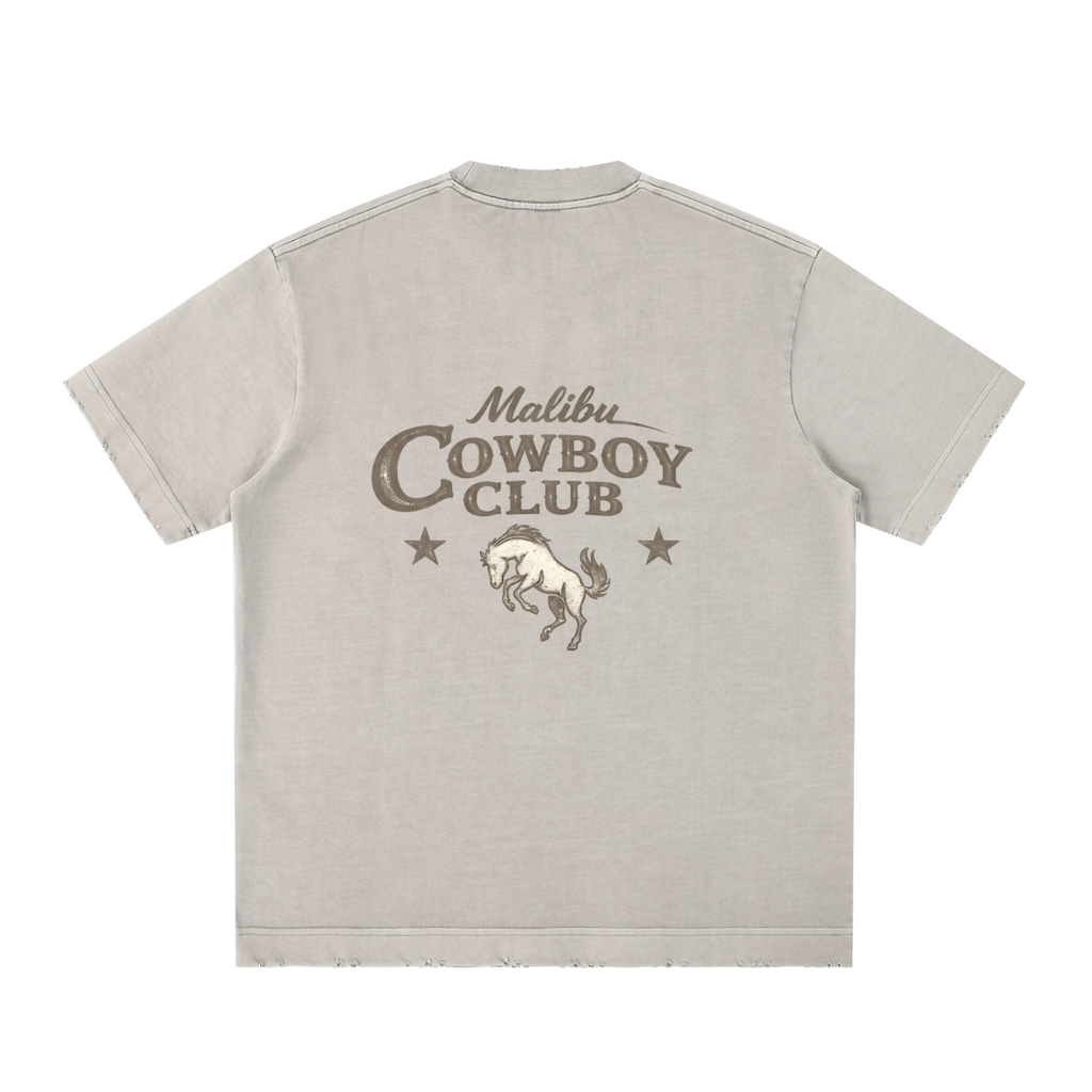 "Malibu Cowboy Club" Vintage Washed T-Shirt