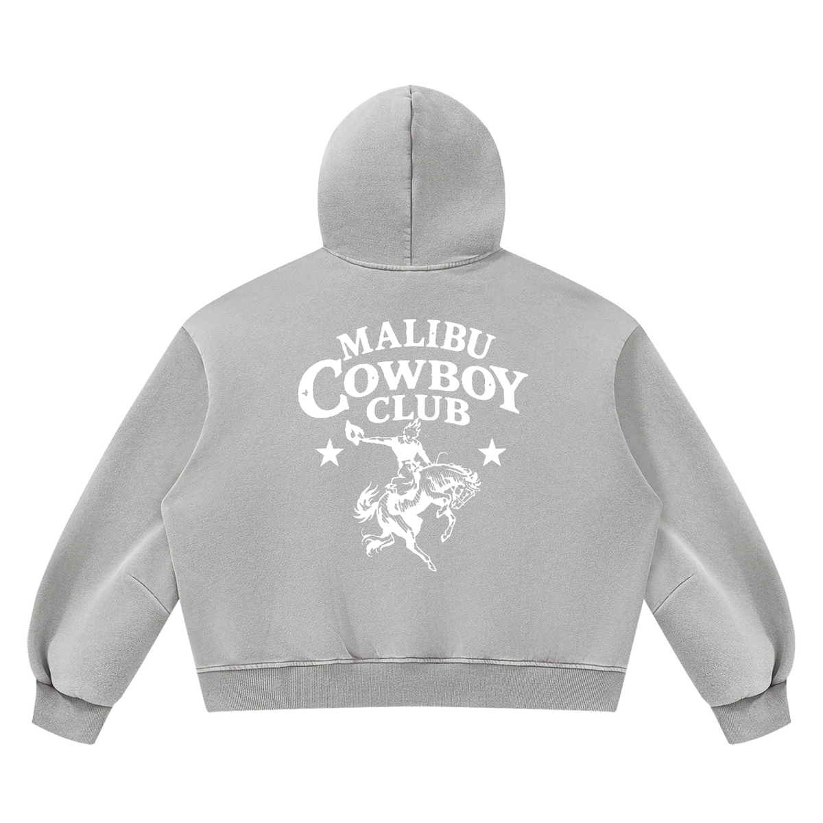 MALIBU COWBOY CLUB Boxy Fleece Hoodie