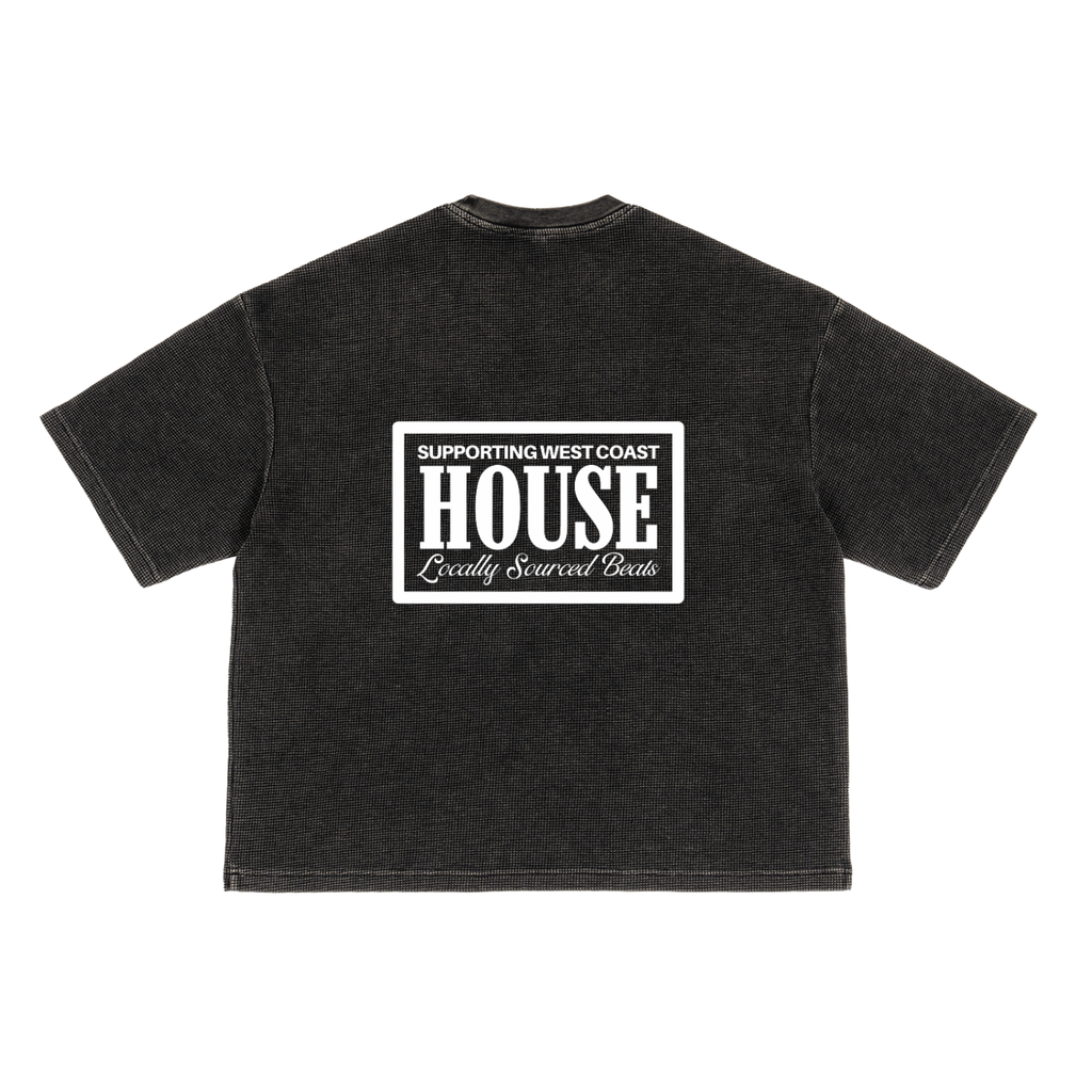 "SUPPORTING WEST COAST HOUSE" WAFFLE T-SHIRT