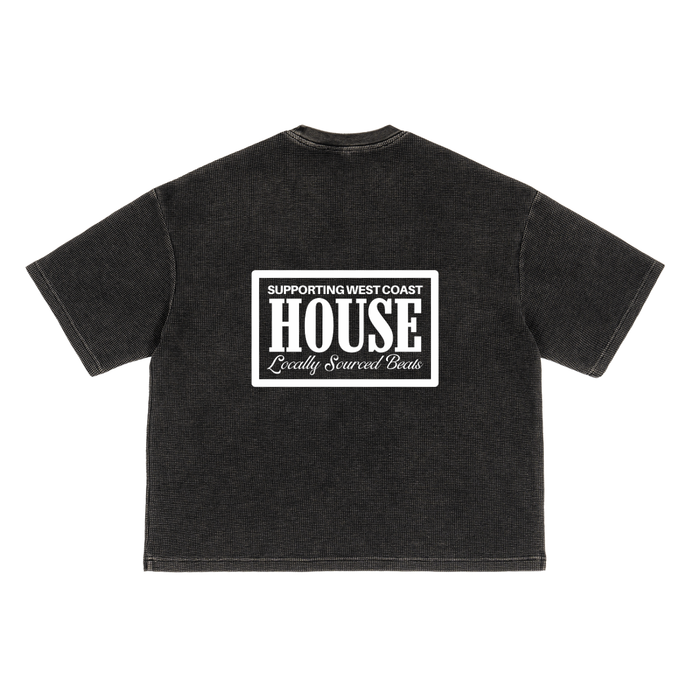 "SUPPORTING WEST COAST HOUSE" Waffle T-Shirt