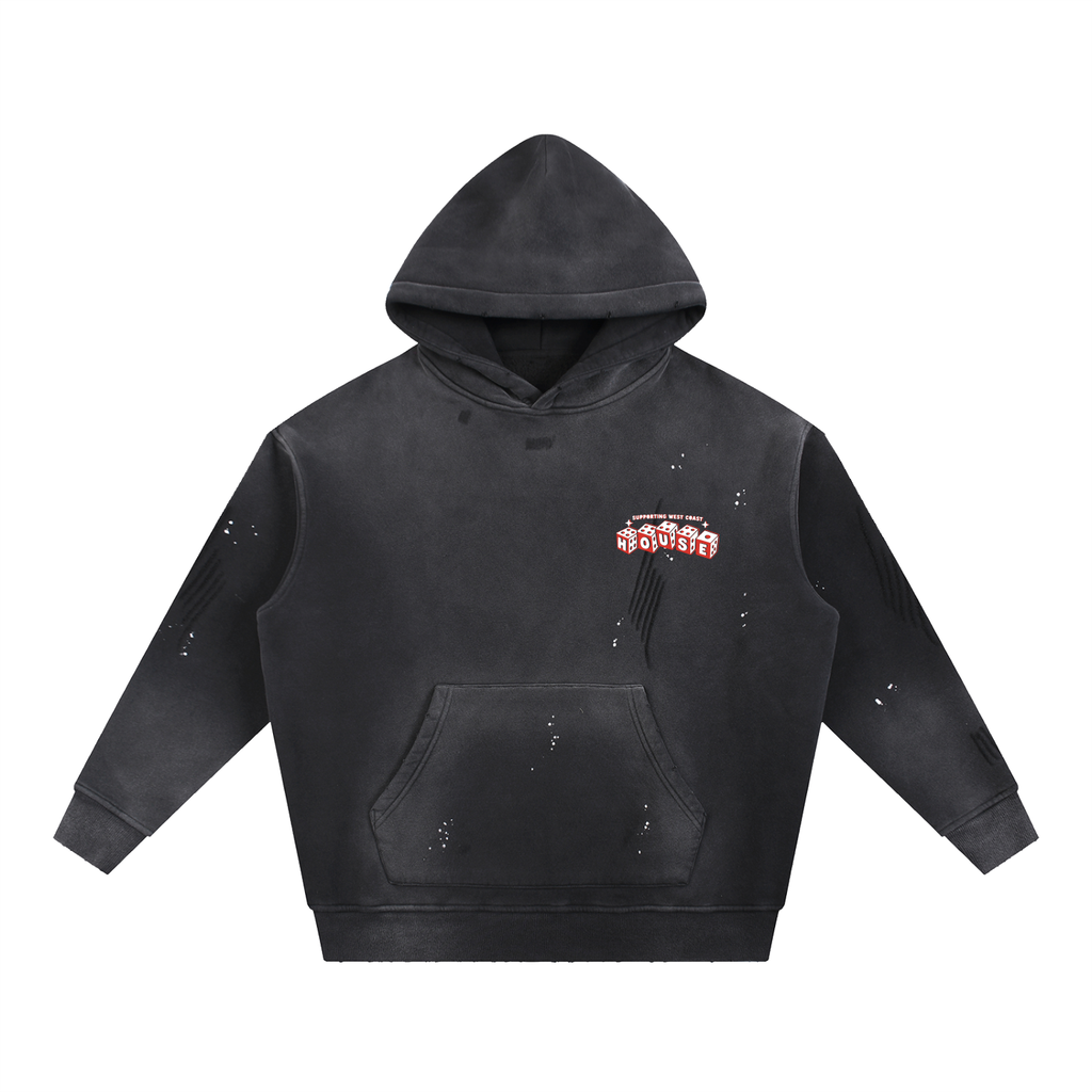 WCR HOUSE Frayed Fleece Hoodie
