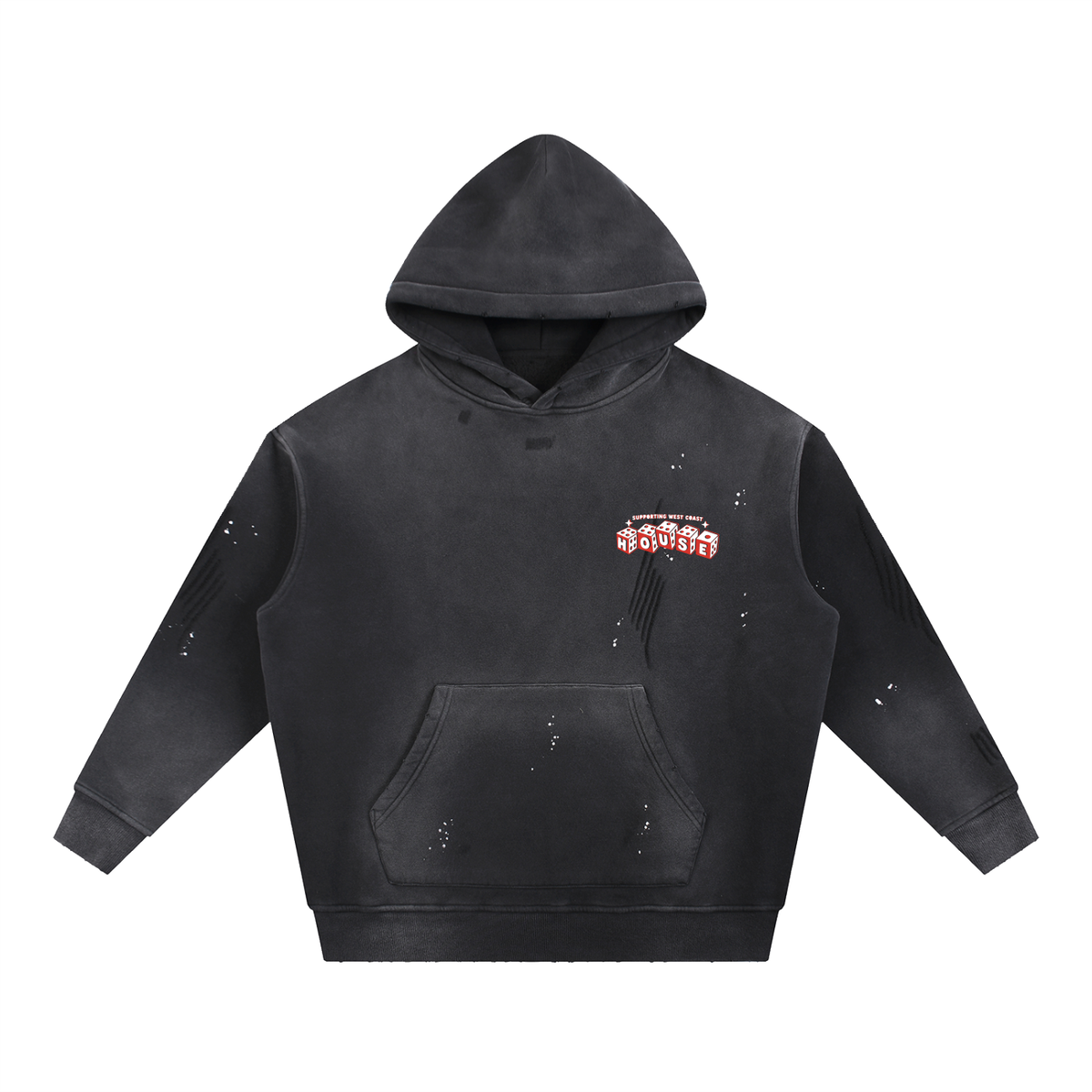 WCR HOUSE Frayed Fleece Hoodie