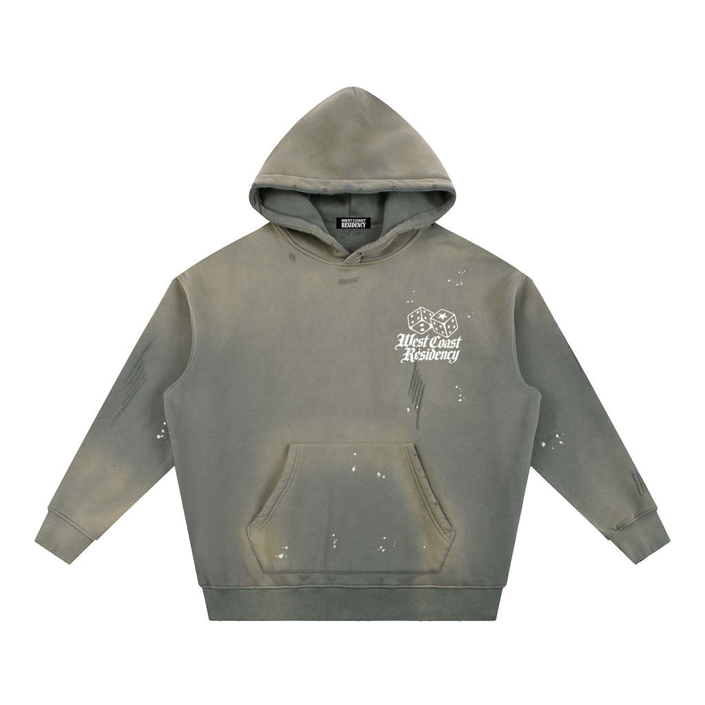 WCR DICE Frayed Fleece Hoodie