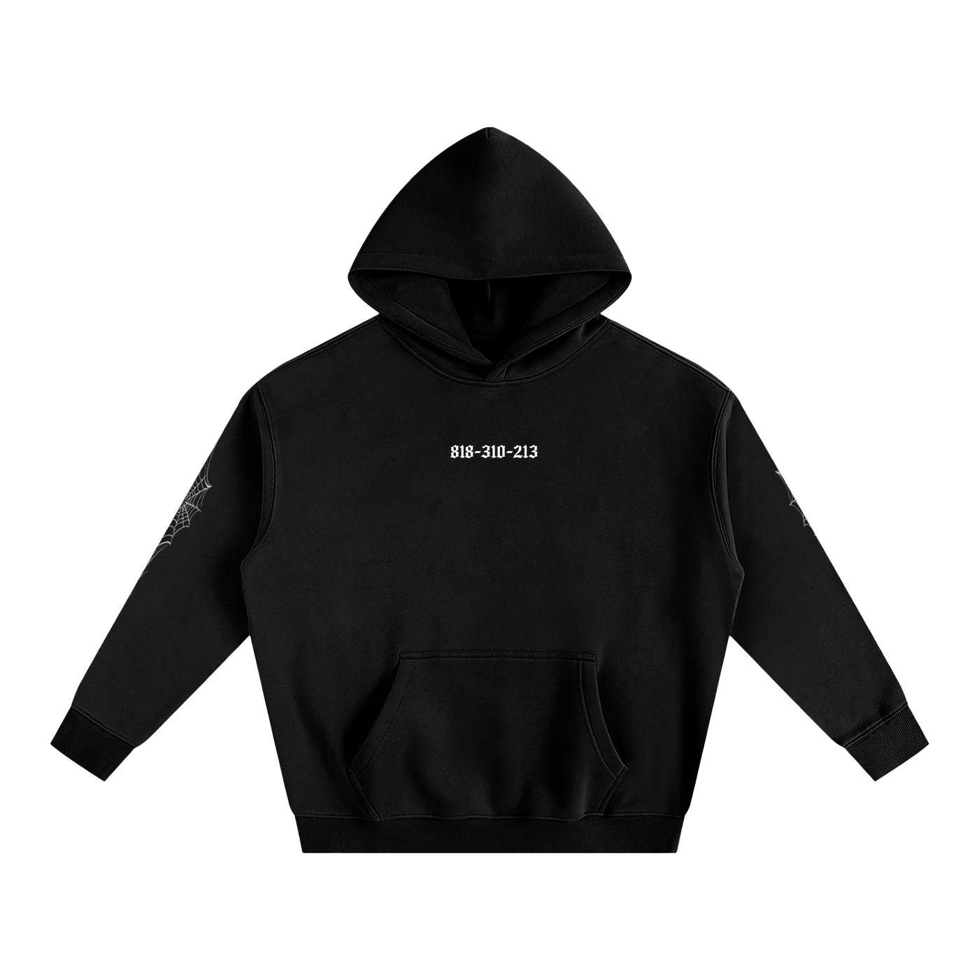 "818-310-213" Oversize Fleeced Hoodie