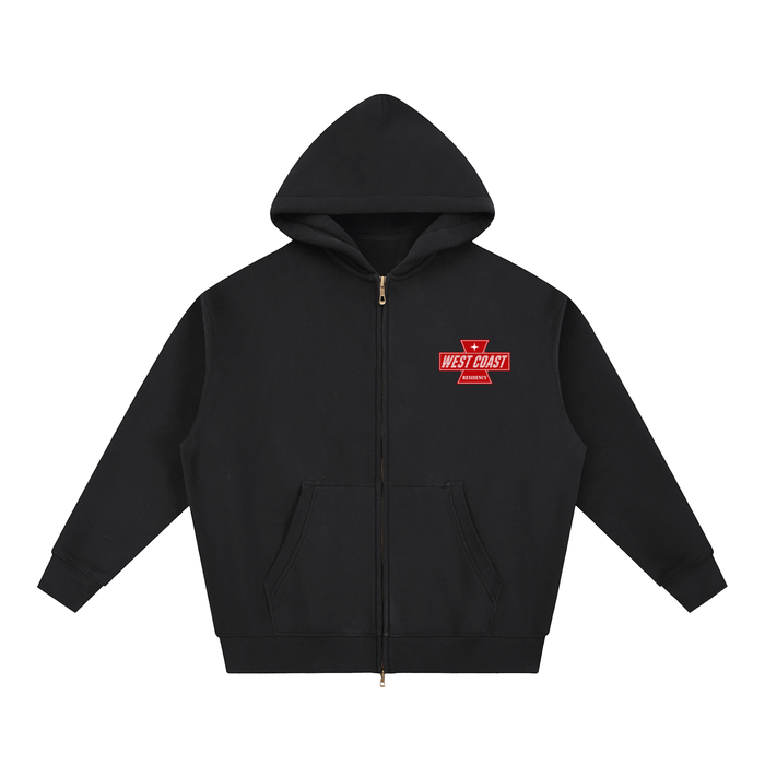 WCR KEYSTONE Oversized Zip-Up Boxy Hoodie
