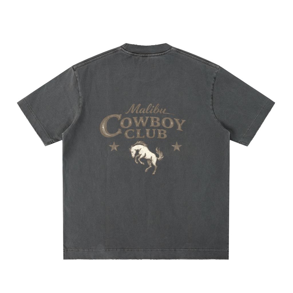 "Malibu Cowboy Club" Vintage Washed T-Shirt