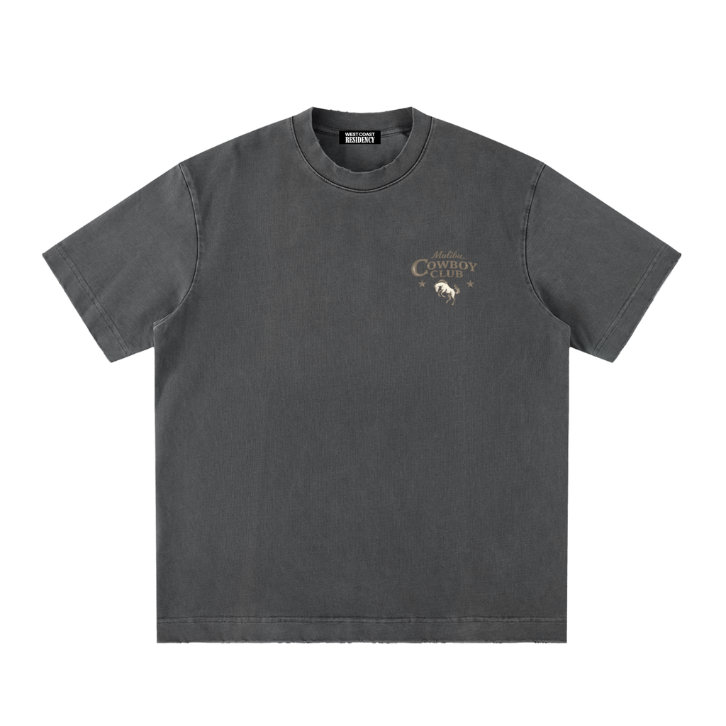 "Malibu Cowboy Club" Vintage Washed T-Shirt