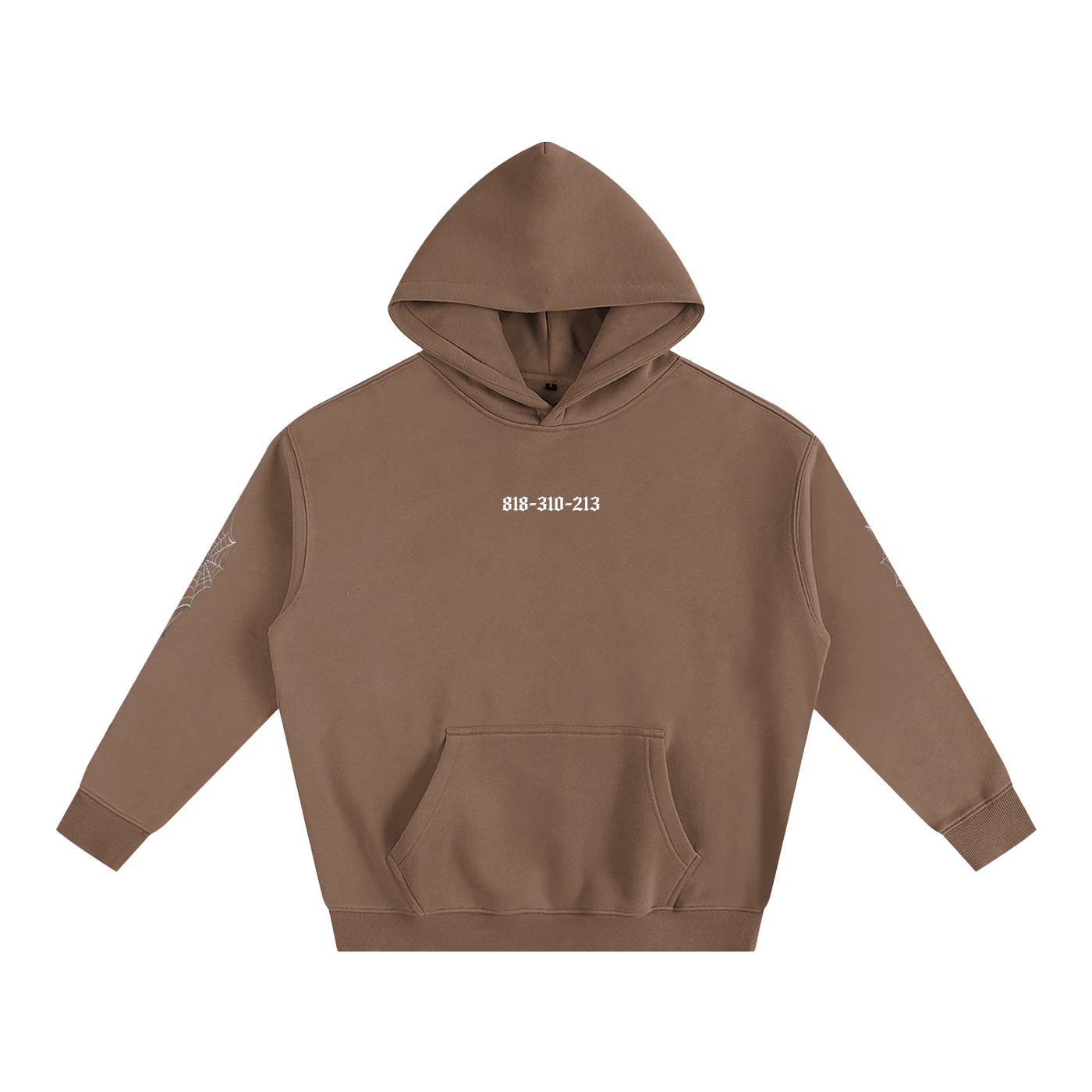 "818-310-213" Oversize Fleeced Hoodie