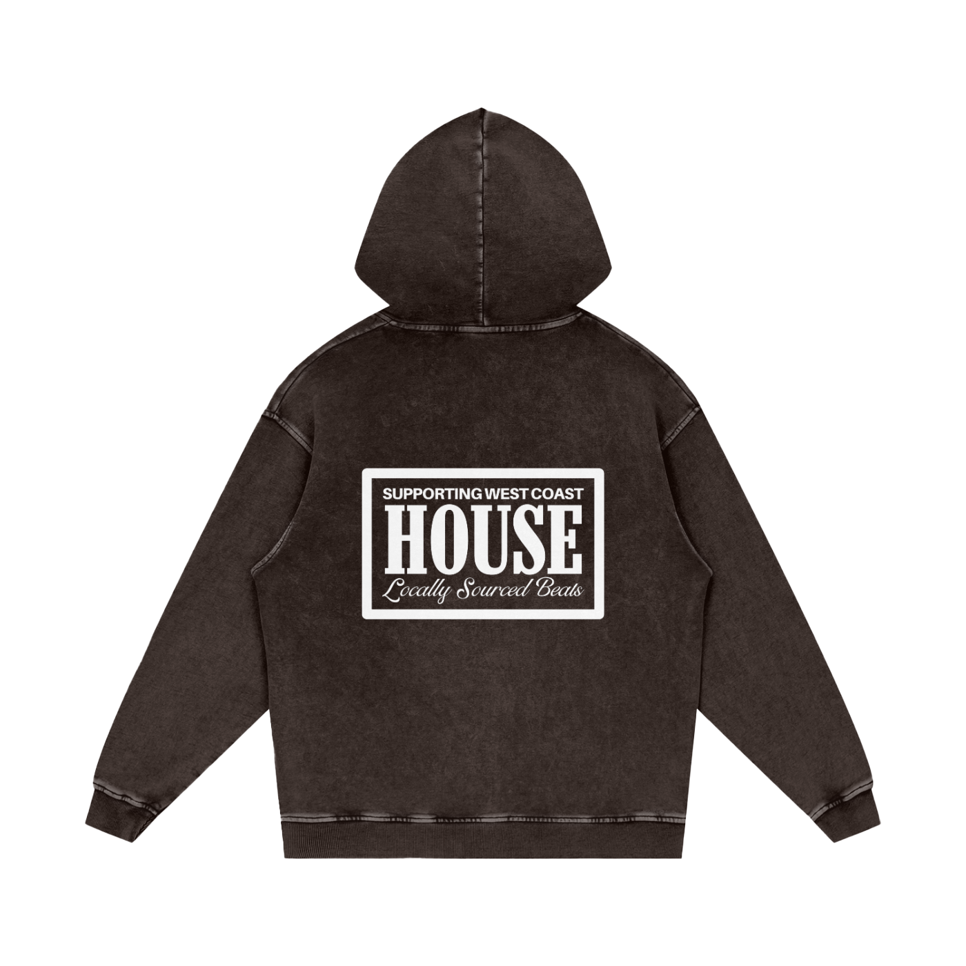 "WEST COAST RESIDENCY" Vintage Cotton Hoodie