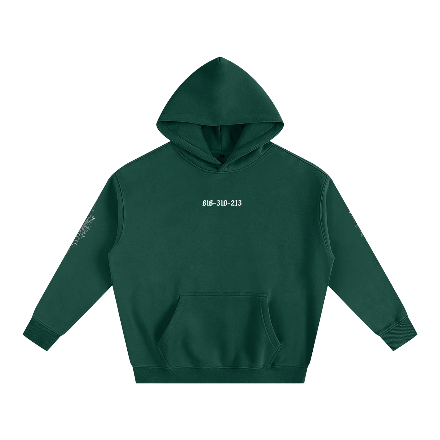 "818-310-213" Oversize Fleeced Hoodie
