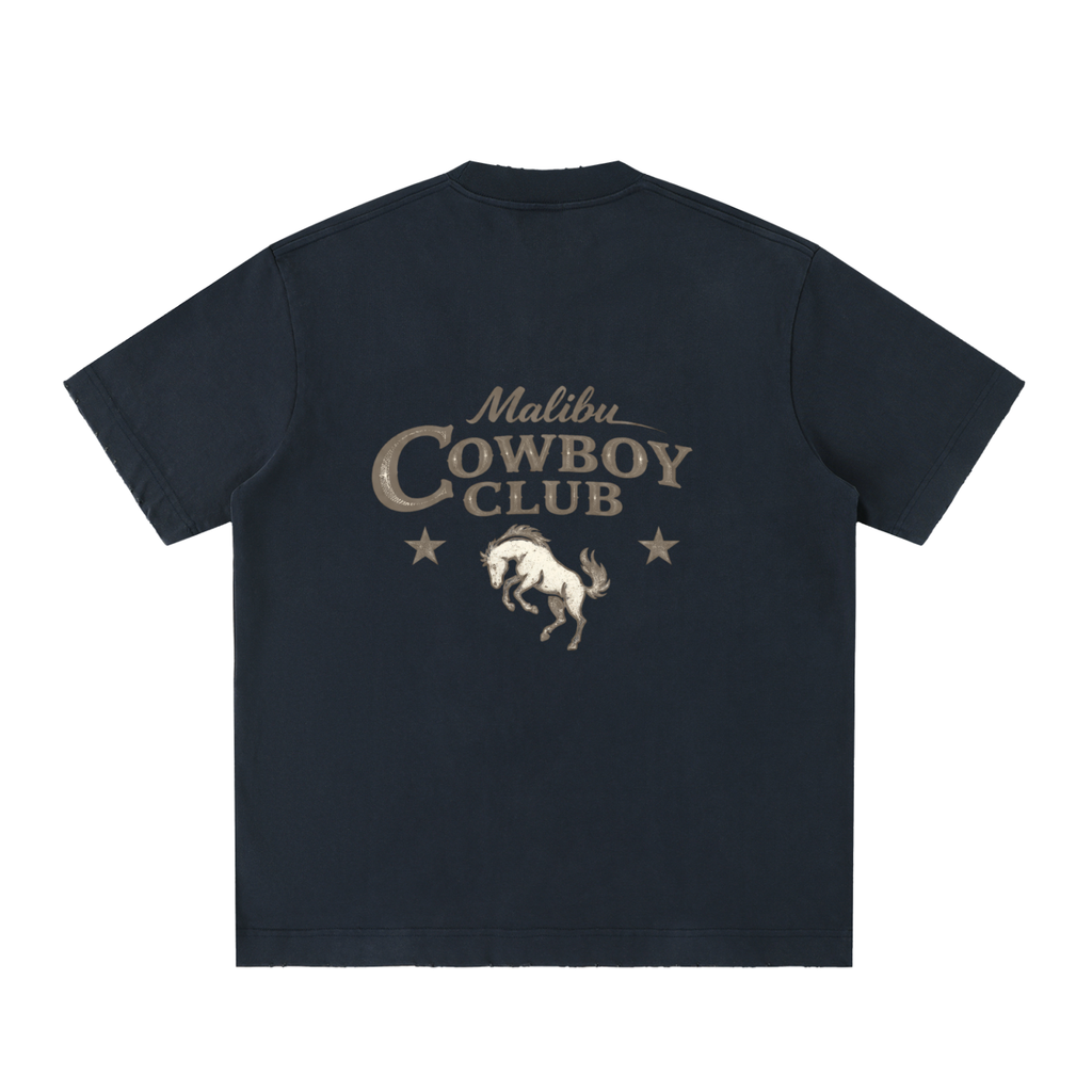 "Malibu Cowboy Club" Vintage Washed T-Shirt